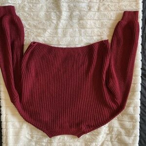 Women's Burgundy Sweater